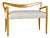 Bench in Blonde Maple and Bouclé Upholstery attributed to Guglielmo Ulrich, 1940 For Sale