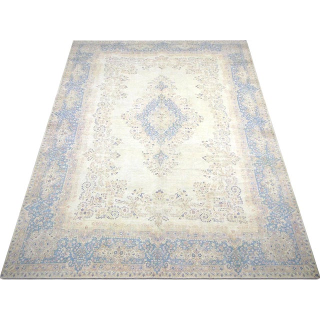 1940s Persian Kerman Rug For Sale In Los Angeles - Image 6 of 7