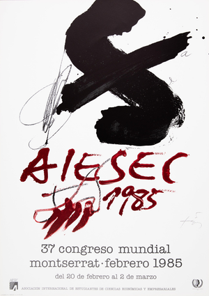 International Student Poster after Antoni Tapies
