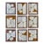 2026 Contemporary Set of Nine Abstract Paintings in Sienna on Cotton Paper by Artist r.k. Red For Sale