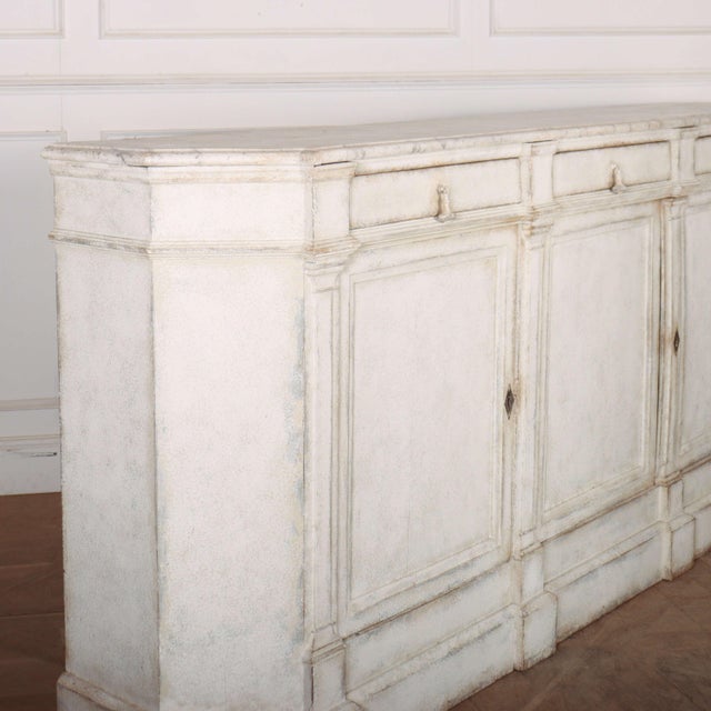 Architectural French Sideboard in White For Sale - Image 9 of 14