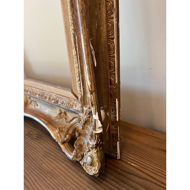 Gold 1940s French Gilded Louis XV Style Cast Frame, Les Cadres Gault, Paris For Sale - Image 8 of 11
