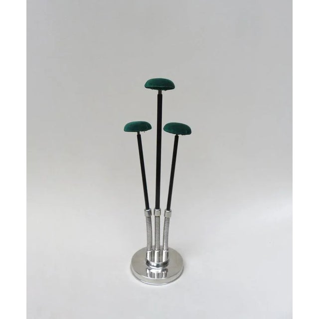 Art Deco Chrome 3-Fold Hat Stand For Sale - Image 4 of 18