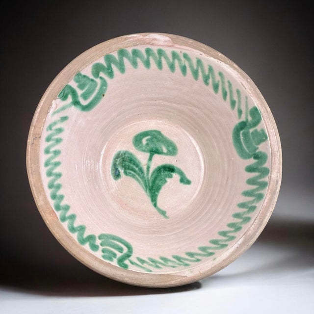 Antique Granada Green Majolica Bowl, 1800s For Sale - Image 9 of 9