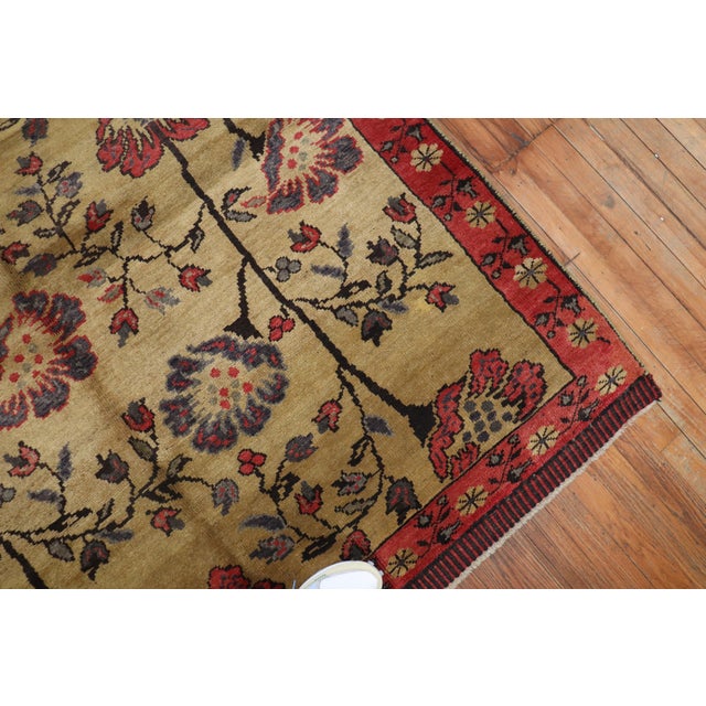 Vintage Zabihi Collection Floral Turkish Rug - 5'5" x 10' For Sale - Image 9 of 12