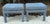 Blue Pair of Pillow Top Ottomans in Kravit Fabric For Sale - Image 8 of 12