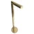 Minimalist Scandinavian Brass Floor Lamp attributed to Jonas Hilde, 1980s For Sale - Image 3 of 8