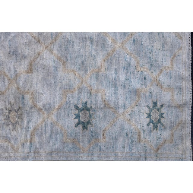 Turkish Turkish Oushak Rug 4'2" x 6'5" For Sale - Image 3 of 8