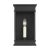 Chapman & Myers by Visual Comfort Studio Cupertino 1-Light Outdoor Small Lantern Sconce in Textured Black For Sale In Greenville, SC - Image 6 of 6