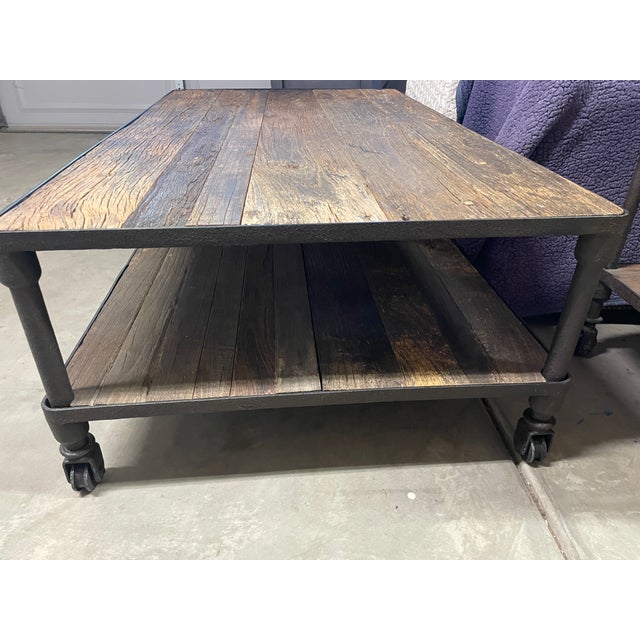 Restoration Hardware Restoration Hardware Dutch Iron Coffee Table For Sale - Image 4 of 7