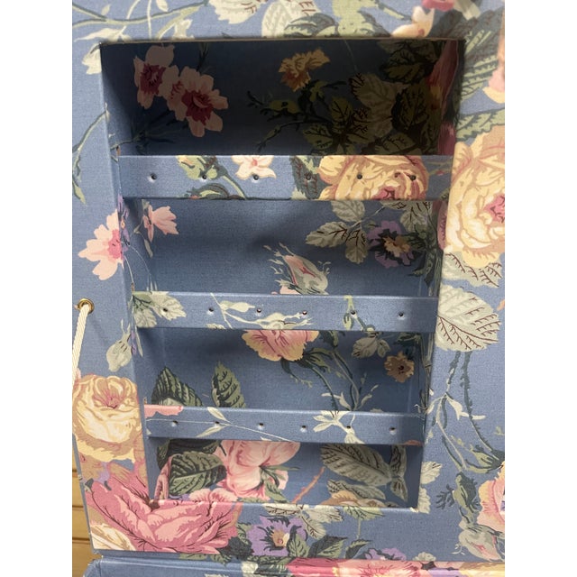 Vintage Fabric Covered Domed-Top Jewelry Box and Photo Frame For Sale - Image 13 of 15