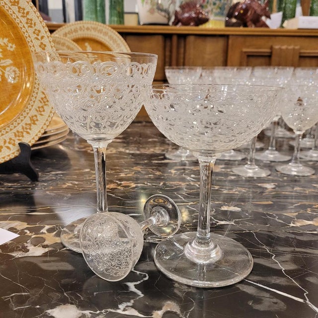 Crystal Rohan Glasses from Baccarat, France, 1930s, Set of 41 For Sale - Image 8 of 18