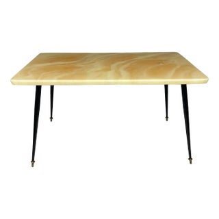 Mid-Century Beige Coffee Table, Italy, 1950s For Sale