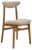 200-190 Chair in Beige Bouclé and Dark Wood, 2023 For Sale