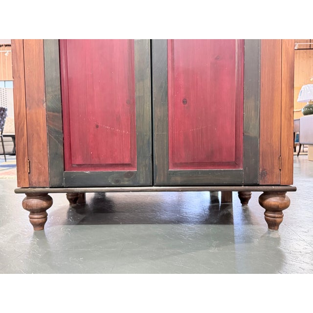 Brown Vintage RomWeber Media Storage Armoire For Sale - Image 8 of 10