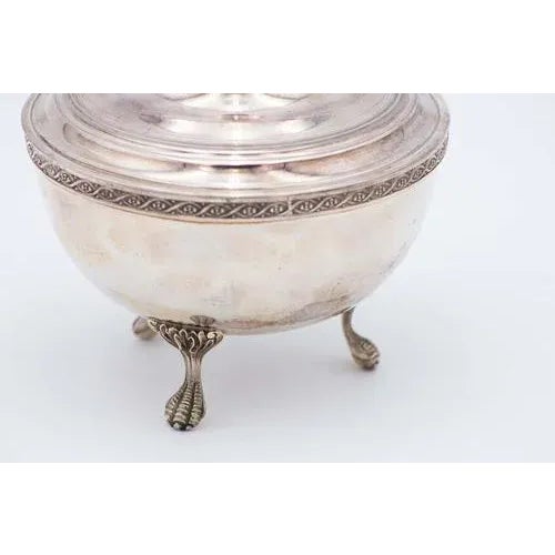 Circular Silver Candy Box For Sale - Image 3 of 4