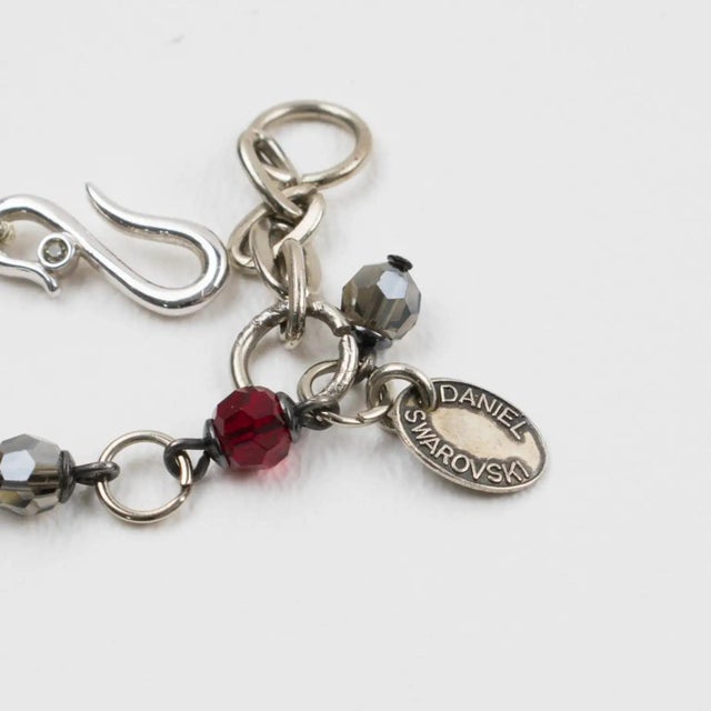 Ruby Red Daniel Swarovski Paris Victorian-Inspired Red Crystal Choker Necklace For Sale - Image 8 of 10