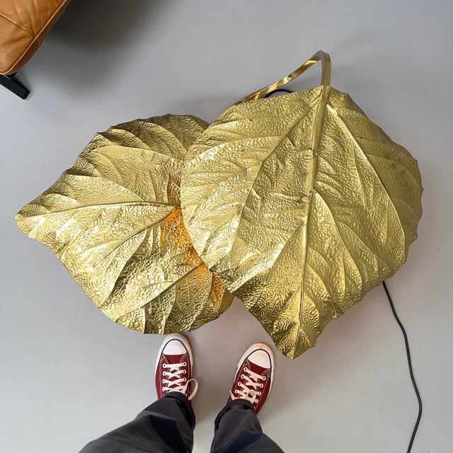 Metal Rabarbaro Gold Floor Lamp by Carlo Giorgi for Bottega Gadda, Italy, 1970s For Sale - Image 7 of 15