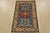 Farmhouse Kazak Rug 2’9” X 4’2” Blue Wool Tribal Hand-Knotted Oriental Carpet For Sale - Image 3 of 10