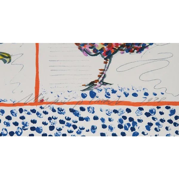 This lithograph, titled "Chickens," was created by the American artist, Margaret Israel (1929 - 1987), in 1978. It is...