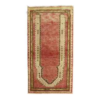 Vintage Turkish Prayer Niche Rug, 2'7'' X 4'3'' For Sale