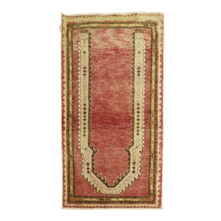 Vintage Turkish Prayer Niche Rug, 2'7'' X 4'3'' For Sale