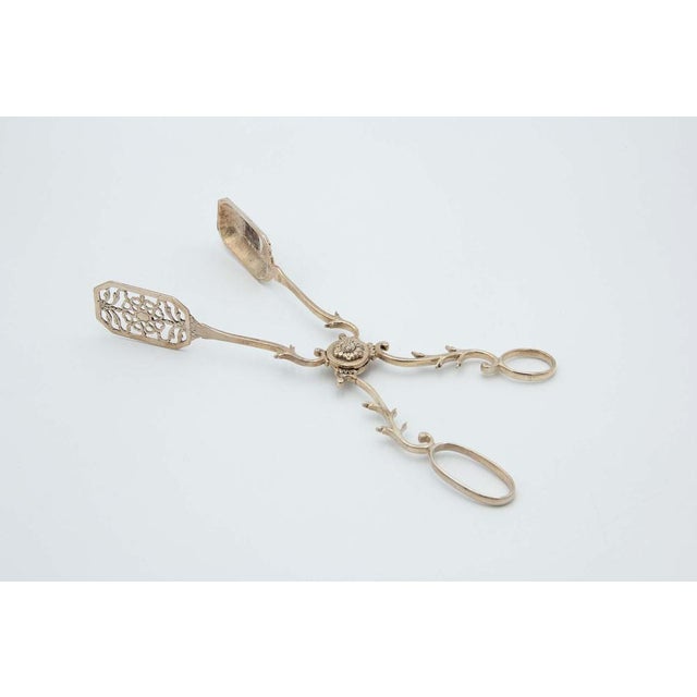 Silver Salad, Bread or Sauces Tongs, in Good conditions. Designed 1980 to 1989