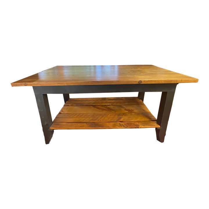 Early 20th Century Butcher Block Kitchen Island Chairish