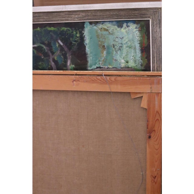 Mid-Century Modern E. O. Jonza, Serene Landscape, 1960s, Oil on Canvas, Framed For Sale - Image 3 of 15