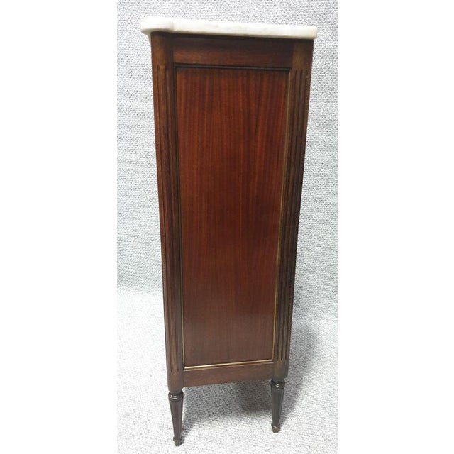 Traditional French Empire Mahogany Semanier c.1880 For Sale - Image 3 of 7
