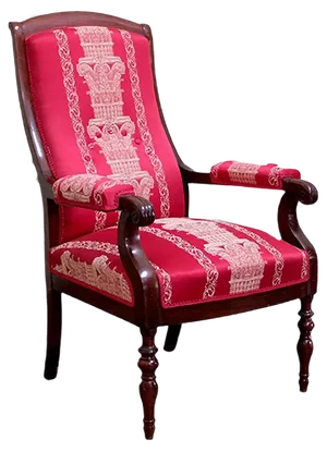 Antique French Mahogany Armchair
