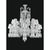 Collection Regina Chandelier in Metal and Crystal by Jago For Sale - Image 4 of 9