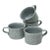 Ultrastone Gray Mottled Ceramic Coffee Cups by Mikasa - Set of 4 For Sale