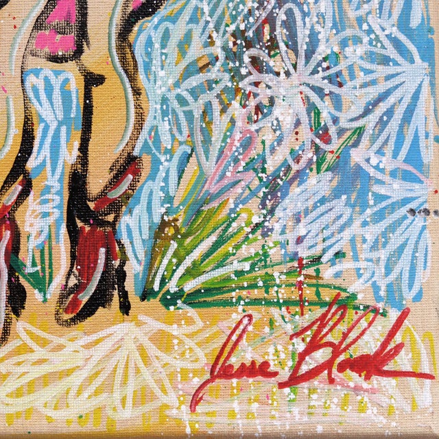 2020s Buy Her Flowers - Original Contemporary Cowgirl Painting on Canvas by Jesse Black For Sale - Image 5 of 9