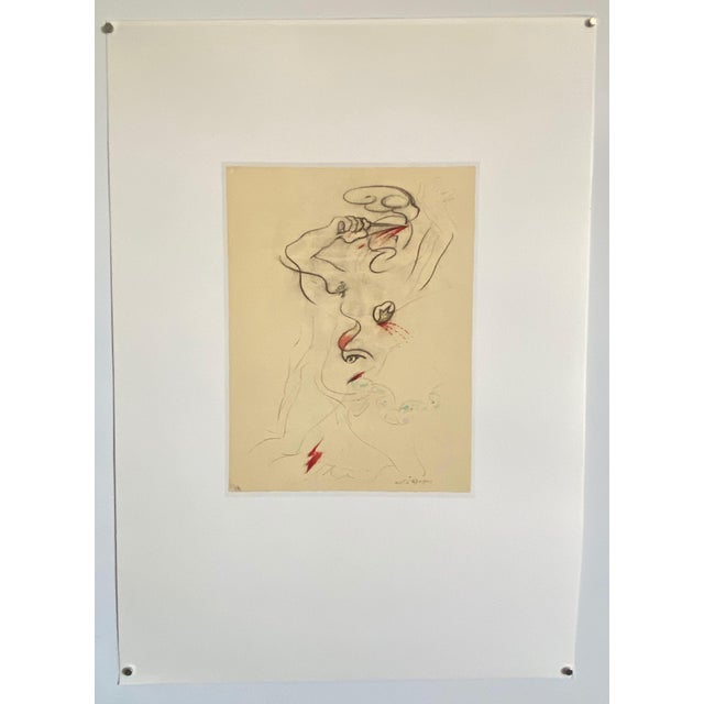 André Masson, French Abstract Surrealist Color Lithograph Andre Masson For Sale - Image 4 of 5