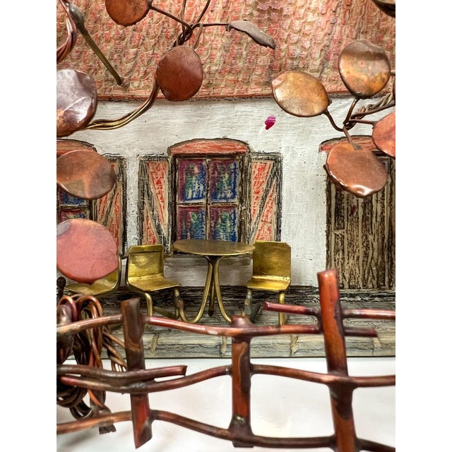 Metal Vintage Copper and Brass Wall Art Sculpture by Daniel Dhaeseleer, 1970s For Sale - Image 7 of 14