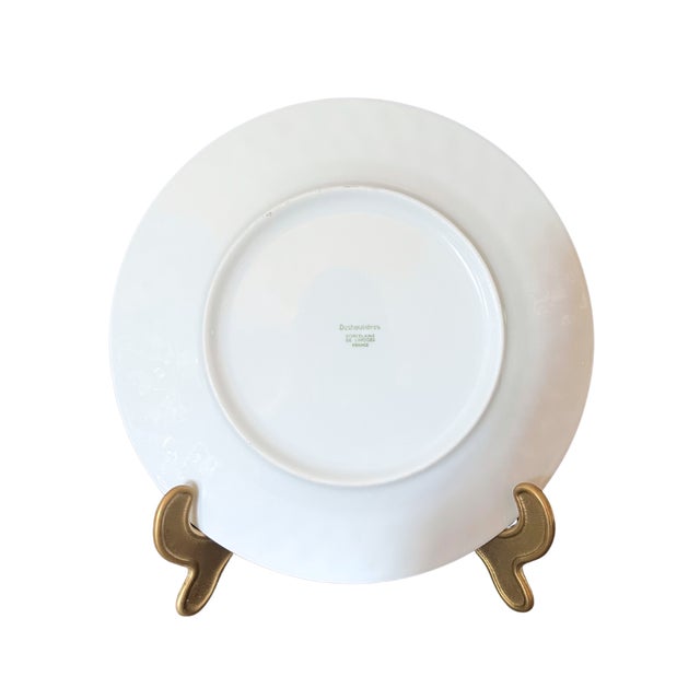 Ceramic 1990s Limoges Porcelain Plates Set of 12 From the Louisiane & Sophie D’e Collection by Philippe Deshoulieres For Sale - Image 7 of 8