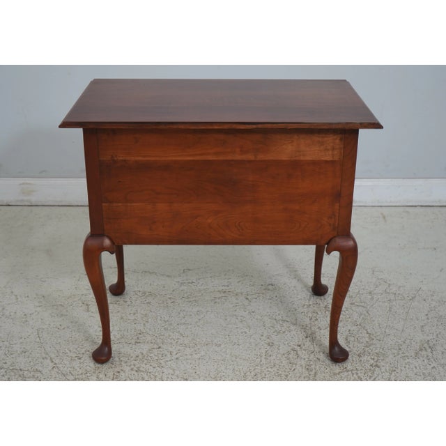 Jack Nichols Queen Anne Benchmade Cherry Lowboy For Sale - Image 11 of 12