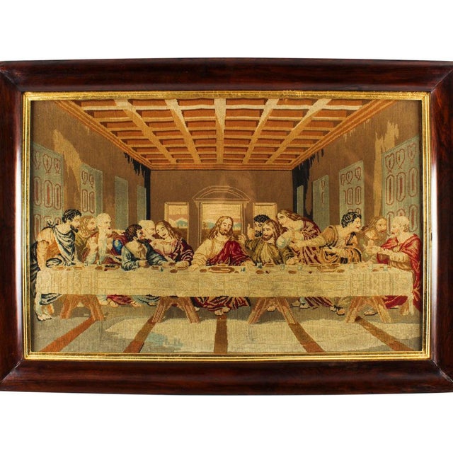 Brown Flanders Tapestry of the Last Supper, 19th Century For Sale - Image 8 of 8