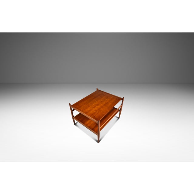 Set of Three (3) Mid-Century Modern 'Suncoast' End Tables in Walnut by Kipp Stewart & Stewart MacDougall for Drexel, Usa, C. 1960s For Sale In Orlando - Image 6 of 16