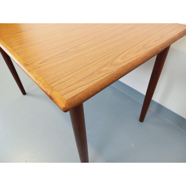 Vintage Scandinavian Style Rectangular Dining Table in Teak and Melamine, 1950s-1960s For Sale - Image 12 of 18
