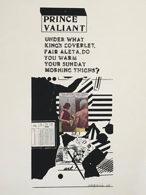 Richard Merkin, Prince Valiant Pop Art 1969 Color Screenprint Richard Merkin, 1969