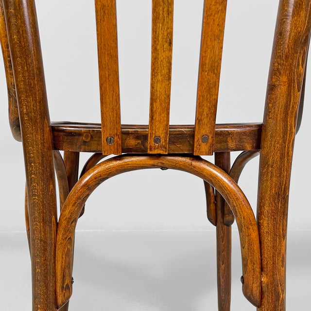 Mid-Century Modern Italian Armchairs in Wood, 1940s, Set of 4 For Sale - Image 10 of 13