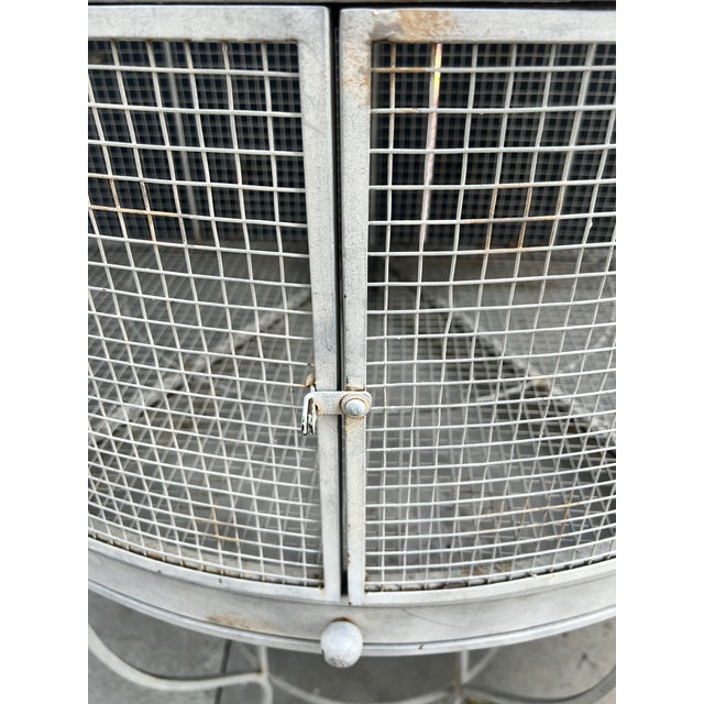 Ivory Vintage Monumental French Chateau-Style Birdcage For Sale - Image 8 of 11