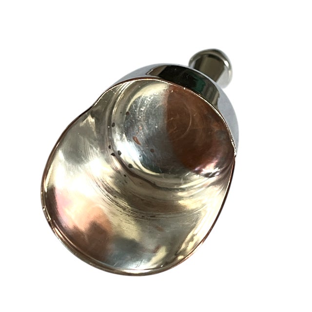 1950s Vintage Hotel Silver Plated Sugar or Salt Scuttle Server With Scoop For Sale - Image 5 of 9