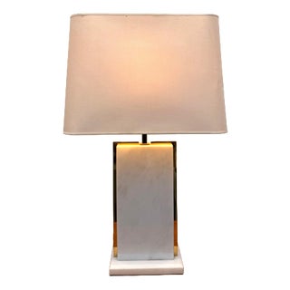Marble Table Lamp by Camille Breesch For Sale