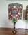 1950s Pair of Vintage Green Globe Lamps With William Morris Shades For Sale - Image 5 of 10