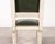Set of Six Louis XVI Style Painted Dining Chairs Green Leather For Sale - Image 14 of 18