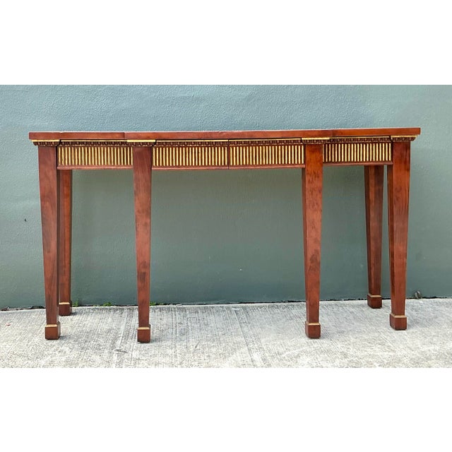 Vintage Gilt Tipped Console Table For Sale - Image 12 of 12