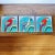 Vintage California Studio Pottery Tiles Depicting Fish, Parrots and 1920s Pattern, a Set of 6 Pacific Blue Tile Company -...